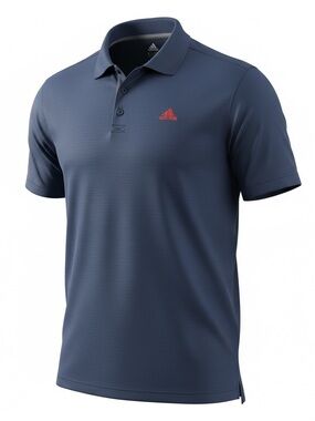 adidas Men’s Navy Polo with Red Logo Accent